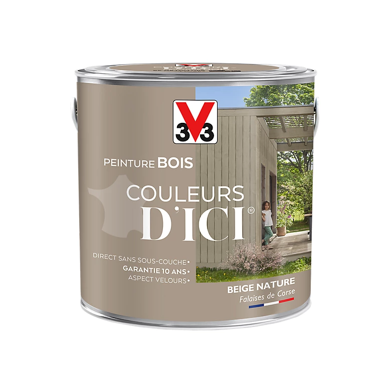 Castorama Peinture Bois Couleurs D'ici Beige Nature Velours V33 2L 3 Castorama Peinture Bois Couleurs D'ici Beige Nature Velours V33 2L