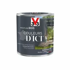 Castorama Peinture Bois Couleurs D'ici Bleu Encré Velours V33 0,5L