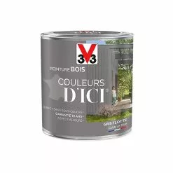 Castorama Peinture Bois Couleurs D'ici Gris Flotté Velours V33 0,5L