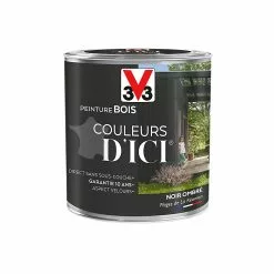 Castorama Peinture Bois Couleurs D'ici Noir Ombré Velours V33 0,5L