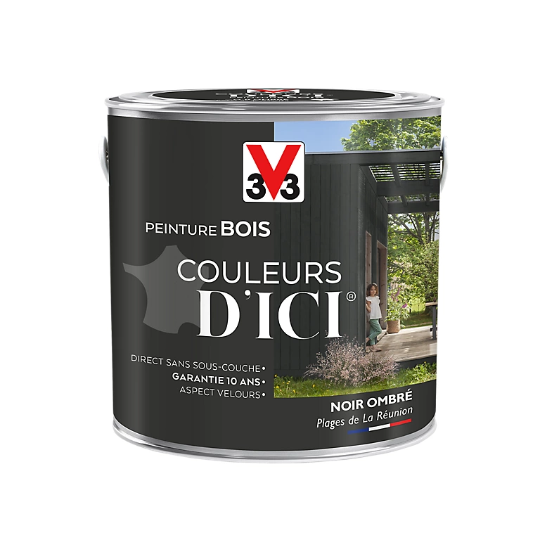 Castorama Peinture Bois Couleurs D'ici Noir Ombré Velours V33 2L 3 Castorama Peinture Bois Couleurs D'ici Noir Ombré Velours V33 2L