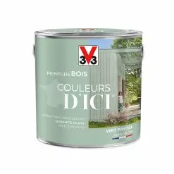 Castorama Peinture Bois Couleurs D'ici Vert Pastel Velours V33 2L
