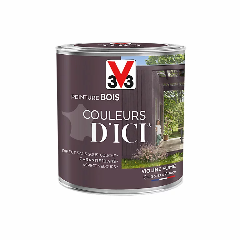 Castorama Peinture Bois Couleurs D'ici Violine Fumé Velours V33 0,5L 3 Castorama Peinture Bois Couleurs D'ici Violine Fumé Velours V33 0,5L