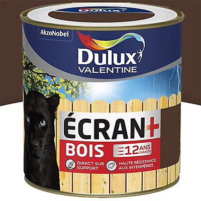 Castorama Peinture Bois Extérieur Ecran+ Bois Dulux Valentine Satin Brun Normandie 0,5L 3 Castorama Peinture Bois Extérieur Ecran+ Bois Dulux Valentine Satin Brun Normandie 0,5L