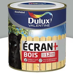 Castorama Peinture Bois Extérieur Ecran+ Bois Dulux Valentine Satin Gris Franc 0,5L