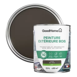 Castorama Peinture Bois Extérieur GoodHome Cuenca Marron Satin 2.5L