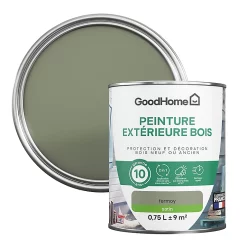 Castorama Peinture Bois Extérieur GoodHome Fermoy Vert Satin 0.75L