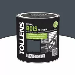 Castorama Peinture Bois Extérieur Premium Gris Anthracite Satin Tollens 2L