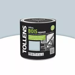 Castorama Peinture Bois Extérieur Premium Gris Argent Satin Tollens 0,5L
