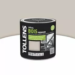 Castorama Peinture Bois Extérieur Premium Gris Sable Satin Tollens 0,5L