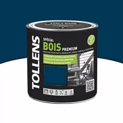 Castorama Peinture Bois Extérieur Premium Nuit Bleue Satin Tollens 2L