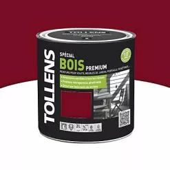 Castorama Peinture Bois Extérieur Premium Rouge Basque Satin Tollens 2L