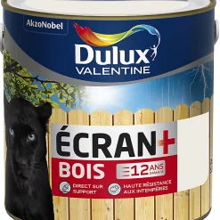 Castorama Peinture Bois Extérieure Haute Résistance Ecran+ Bois Dulux Valentine Satin Blanc 2L