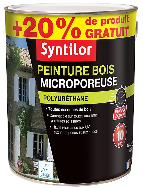 Castorama Peinture Bois Microporeuse Intérieur Extérieur Brun Normand Satin Syntilor 2,5L + 20% Gratuit 3 Castorama Peinture Bois Microporeuse Intérieur Extérieur Brun Normand Satin Syntilor 2,5L + 20% Gratuit