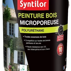Castorama Peinture Bois Microporeuse Intérieur Extérieur Gris Cendre Syntilor 2,5L
