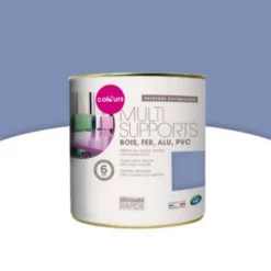 Castorama Peinture Extérieure Multi-supports Bleu Provence Satin Colours 0,5L