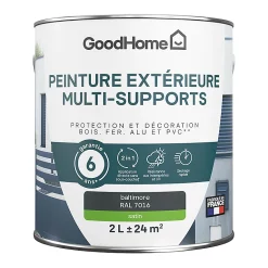 Castorama Peinture Extérieure Multi-supports GoodHome Baltimore Gris RAL 7016 2L