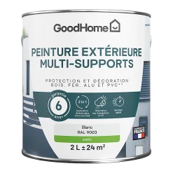 Castorama Peinture Extérieure Multi-supports GoodHome Blanc RAL 9003 2L