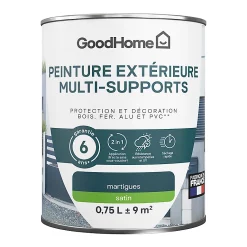 Castorama Peinture Extérieure Multi-supports GoodHome Martig Bleu 0,75L