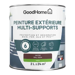 Castorama Peinture Extérieure Multi-supports GoodHome Sendai Rouge RAL 3004 2L