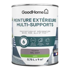 Castorama Peinture Extérieure Multi-supports GoodHome Toyama Violet RAL 4009 0,75L