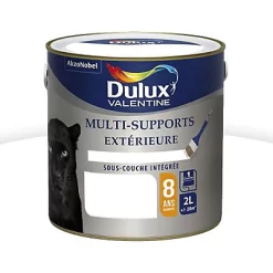 Castorama Peinture Multi Supports Extérieure Garantie 8 Ans Dulux Valentine Satin Blanc 2L