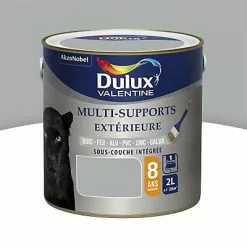 Castorama Peinture Multi Supports Extérieure Garantie 8 Ans Dulux Valentine Satin Gris Franc 2L