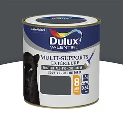 Castorama Peinture Multi Supports Extérieure Garantie 8 Ans Dulux Valentine Satin Gris Sombre 0,5L
