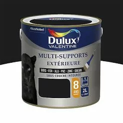 Castorama Peinture Multi Supports Extérieure Garantie 8 Ans Dulux Valentine Satin Noir 2L