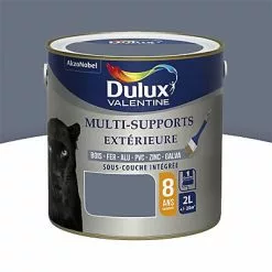Castorama Peinture Multi Supports Extérieure Garantie 8 Ans Dulux Valentine Satin Titane 2L
