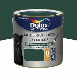 Castorama Peinture Multi Supports Extérieure Garantie 8 Ans Dulux Valentine Satin Vert Pays Basque 2L