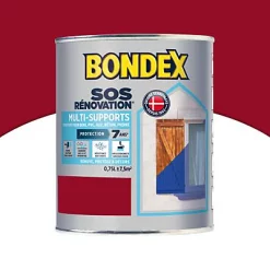 Castorama Peinture Multi-supports SOS Rénovation Bondex 0,75L Rouge Basque