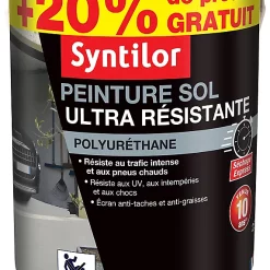 Castorama Peinture Pour Sol Ultra Résistante Acier Satin Syntilor 2,5L + 20% Gratuit
