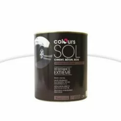 Castorama Peinture Sol Colours Premium Blanc Satin 0,5L
