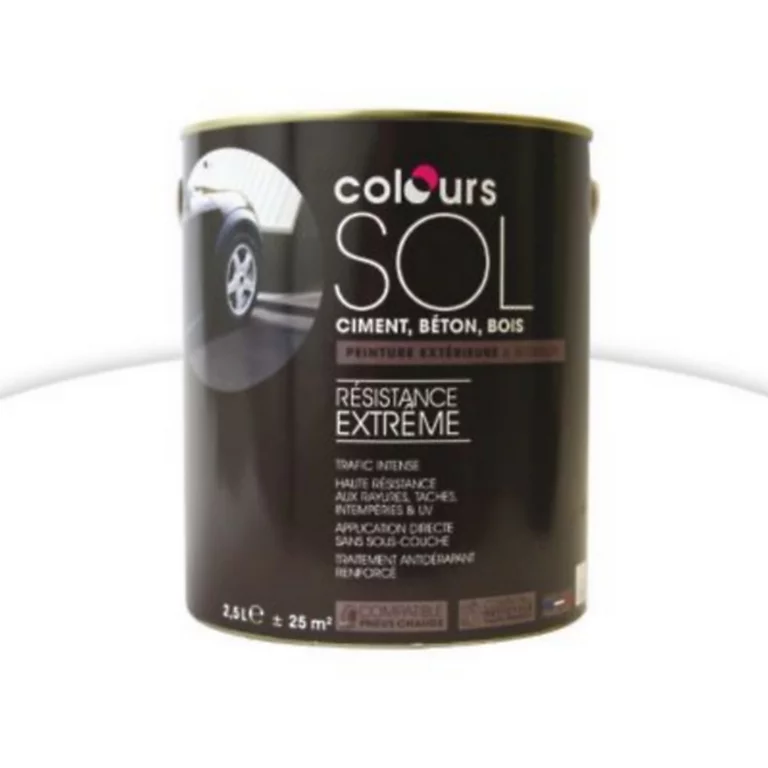 Castorama Peinture Sol Colours Premium Blanc Satin 2,5L 3 Castorama Peinture Sol Colours Premium Blanc Satin 2,5L