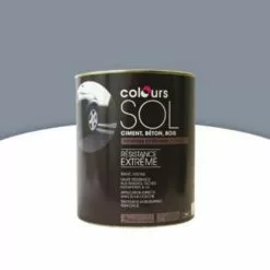 Castorama Peinture Sol Colours Premium Gris Ciment Satin 0,5L