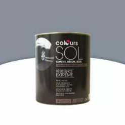 Castorama Peinture Sol Colours Premium Gris Ciment Satin 2,5L