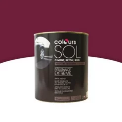 Castorama Peinture Sol Colours Premium Rouge Cardinal Satin 0,5L