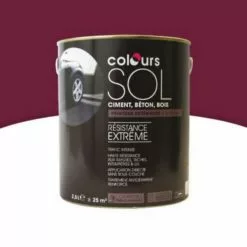Castorama Peinture Sol Colours Premium Rouge Cardinal Satin 2,5L