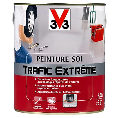 Castorama Peinture Sol Intérieur Extérieur Trafic Extrême V33 Blanc 500 Ml 3 Castorama Peinture Sol Intérieur Extérieur Trafic Extrême V33 Blanc 500 Ml