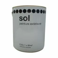 Castorama Peinture Sol Rouge Tomette Satin 2,5L